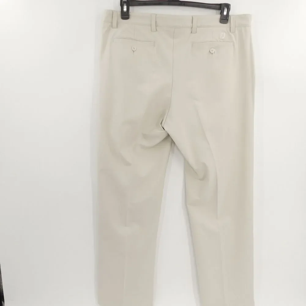 FootJoy Golf Pants Flat Front Stone‎ Beige Men's 38x30
